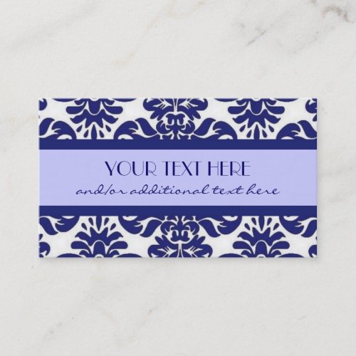 Beautiful in Blue Business Card Template