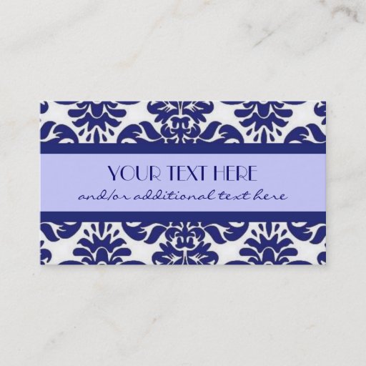 Customizable Beautiful in Blue Business Card Template