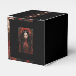 Beautiful in Red Satin  Favor Boxes
