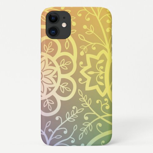 Beautiful indian floral pattern iPhone 11 case