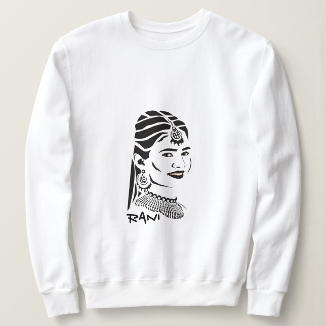Beautiful Indian Rani Sweatshirt (Design Front)