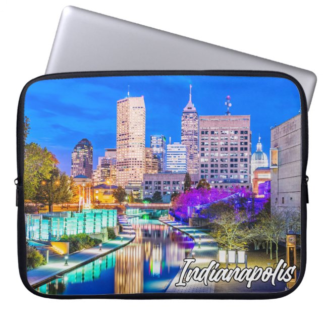 Beautiful Indianapolis, Indiana, United States Laptop Sleeve (Front)