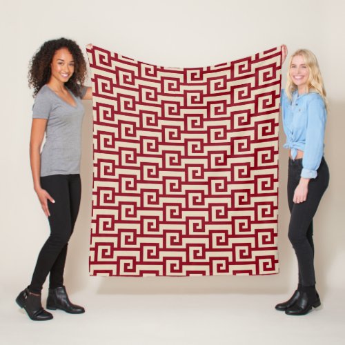 Beautiful Inka Geometric Pattern Fleece Blanket