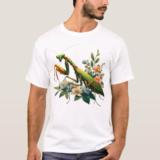 Beautiful Insect Art Praying Mantis T-Shirt