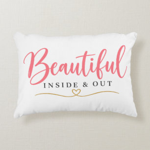 Beautiful Inside & Out Blush Accent Pillow