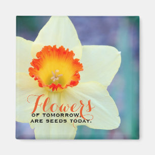 Beautiful Inspirational Daffodil Magnet