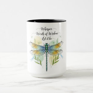 Beautiful Inspirational Dragonfly Quote Mug