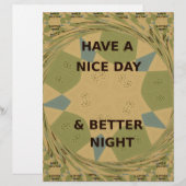 Beautiful Inspirational Have a Nice Day. Camo Art (Front/Back)