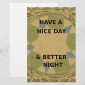 Beautiful Inspirational Have a Nice Day. Camo Art (Front/Back)