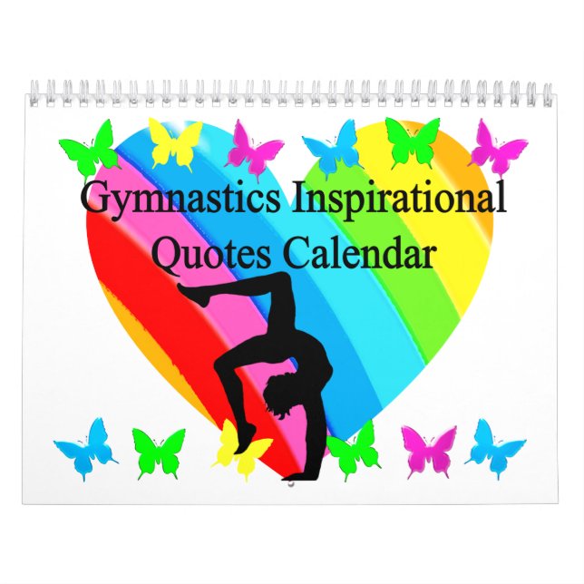 BEAUTIFUL INSPIRATIONAL QUOTES GYMNAST CALENDAR (Cover)