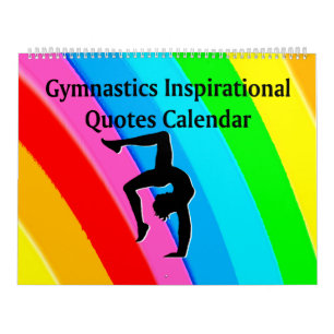 BEAUTIFUL INSPIRATIONAL QUOTES GYMNASTICS CALENDAR