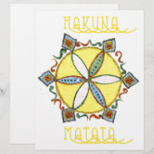 Beautiful Inspirational Star Floral Vector Pattern (Front/Back)