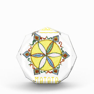 Beautiful Inspirational Star Floral Vector Pattern Award