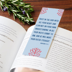 Beautiful Inspiring Faith Bible Verse Bookmarks
