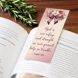 Beautiful Inspiring Psalm Bible Verse Bookmarks