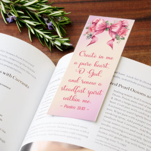 Beautiful Inspiring Psalm Bible Verse Bookmarks