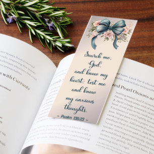 Beautiful Inspiring Psalm Bible Verse Bookmarks