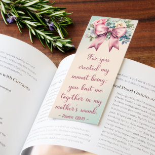 Beautiful Inspiring Psalm Bible Verse Bookmarks