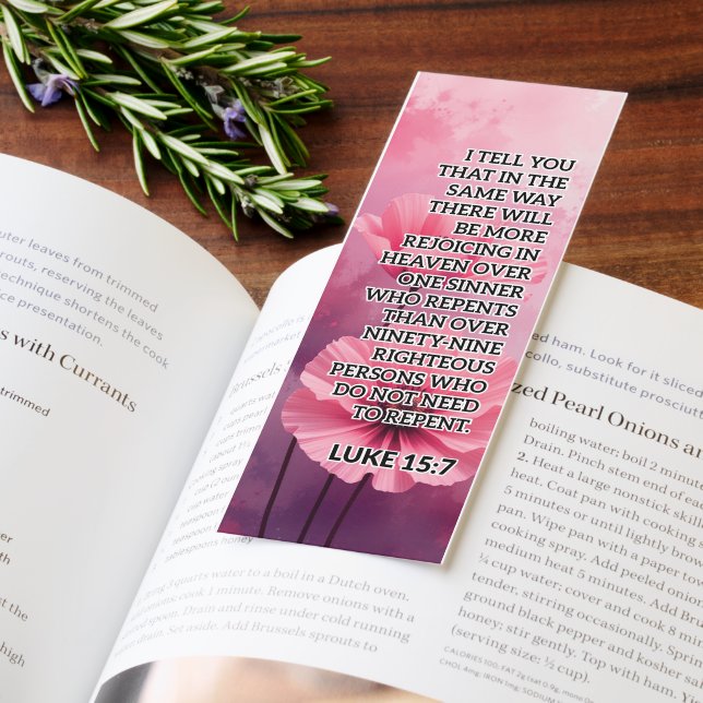 Beautiful Inspiring Repentance Bible Verse Bookmarks (Book)