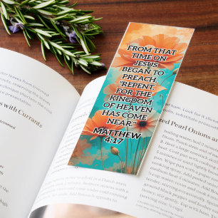 Beautiful Inspiring Repentance Bible Verse Bookmarks