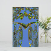 Beautiful Iridescent bluebirds design (Standing Front)