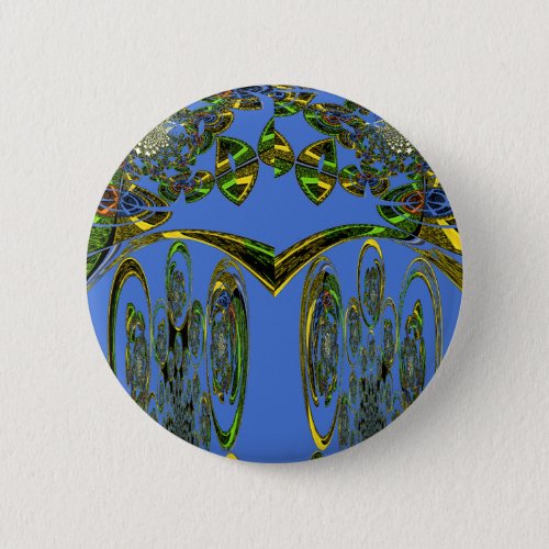 Beautiful Iridescent bluebirds design Pinback Button