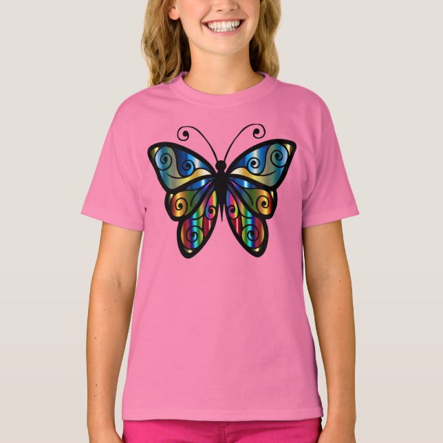 Beautiful iridescent butterfly T-Shirt (Front)