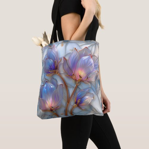 Beautiful Iridescent Sun Lit Floral Tote Bag