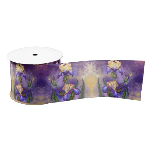 Beautiful Iris Ribbon Purple Irises Flower