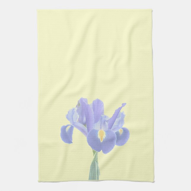 Beautiful Iris Tea Towel (Vertical)