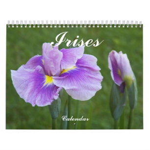 Beautiful Irises Floral Photographic Calendar