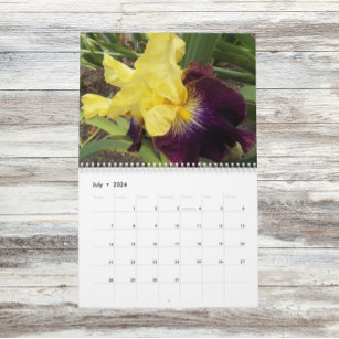 Beautiful Irises Floral Photographic Calendar
