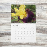 Beautiful Irises Floral Photographic Calendar at Zazzle
