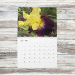 Beautiful Irises Floral Photographic Calendar<br><div class="desc">A gorgeous,  month by month,  floral wall calendar that features floral photographic images of beautiful and colorful Iris flowers. Select your calendar year and other options.</div>