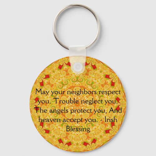 Beautiful Irish Blessing _ IRELAND Keychain