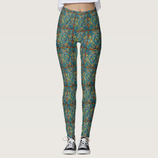Beautiful Irish Celtic Design Print Leggings