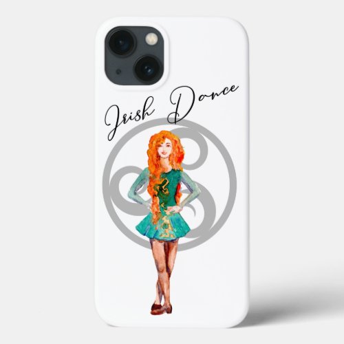 Beautiful Irish Dance Hard Shoe and Celtic Knot iPhone 13 Case