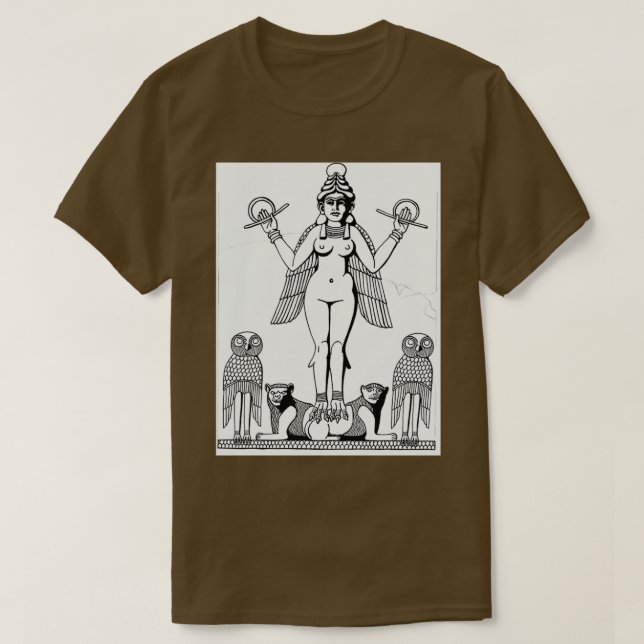 Beautiful Ishtar Goddess of Eroticism T-Shirt (Design Front)