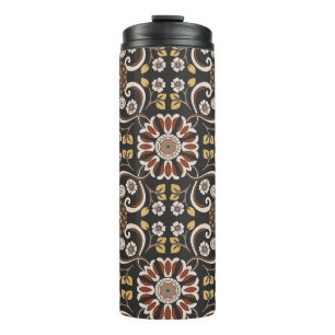Beautiful islamic medallion seamless pattern texti thermal tumbler