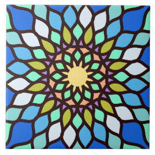 Beautiful islamic mosaic pattern tile