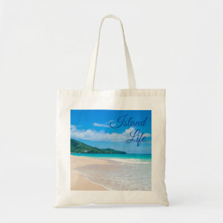 Beautiful Island Life Tropical Beach Photo Tote Bag