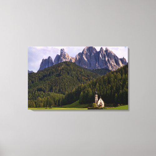 Beautiful isolated lonely church called Rainui 2 Canvas Print