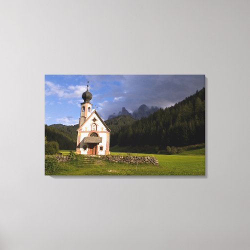 Beautiful isolated lonely church called Rainui Canvas Print