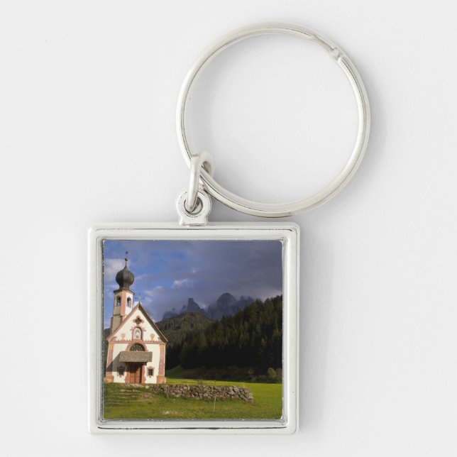 Beautiful isolated lonely church called Rainui Keychain (Front)