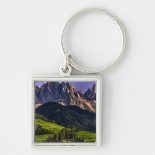 Beautiful isolated lonely church St Maddalena Keychain