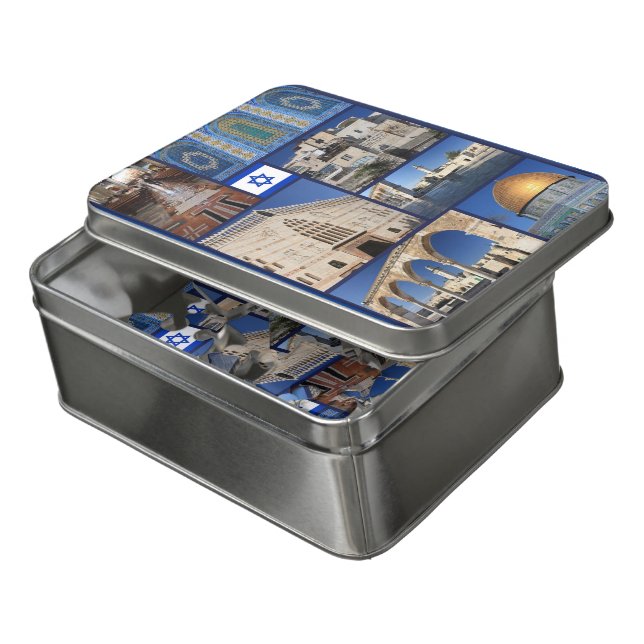 Beautiful Israel collage,  Jigsaw Puzzle (Lid Open)