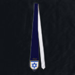 Beautiful Israel Flag Neck Tie<br><div class="desc">Israel Flag Tie. *You can customize colour and text.</div>