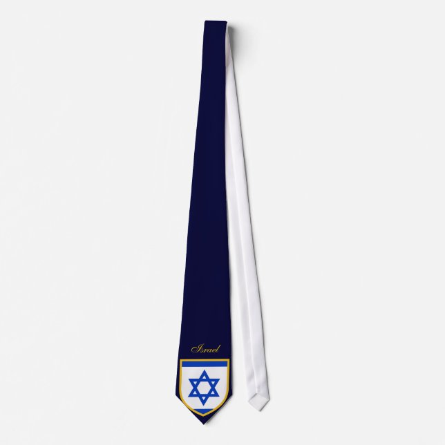 Beautiful Israel Flag Neck Tie (Front)