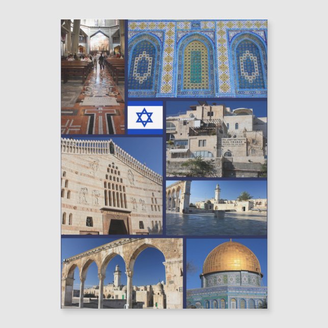 Beautiful Israel, magnetic card (Front)
