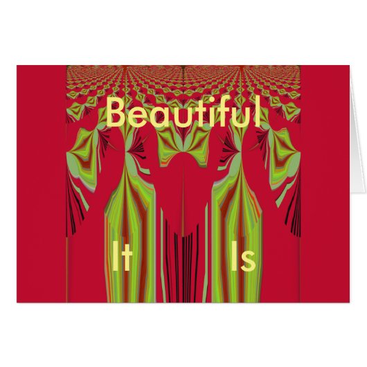 Beautiful It Is Nice and lovely Text (Front Horizontal)